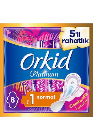 Orkid Platinum Hijyenik Ped Ultra Normal 8'li