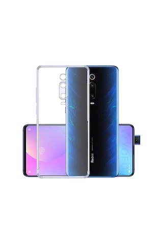 Adige Xiaomi Mi 9t Kılıf Kamera Korumalı Süper Silikon