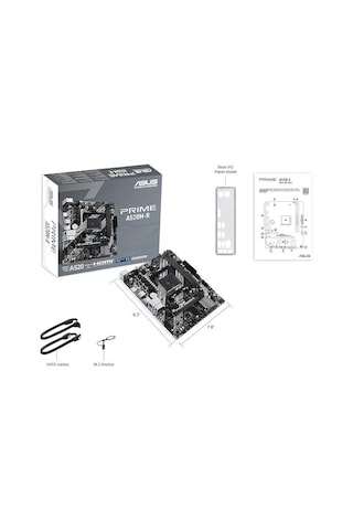 Asus Prıme A520m-r A520 Ddr4 Vga Yok Glan Matx Hdmı M2 Usb3.2 Am4 Amd Anakart-207758