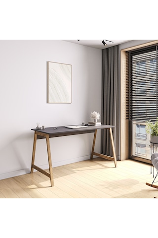 Lagomood Denge Çalışma Masası 120 Cm Antrasit Ceviz Antrasit - Ceviz