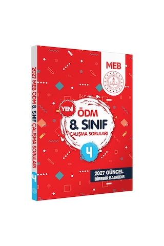 2027 LGS 8.sınıf MEB Çalışma Soruları SORU Bankası 6lı Modül Set ÖDM Çalışma Kitapları BASKI ÜCRETİ