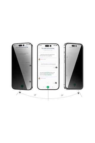 Blueo Apple Uyumlu iPhone 14 Pro Max Kırılmaz Privacy Hayalet Ekran Koruyucu