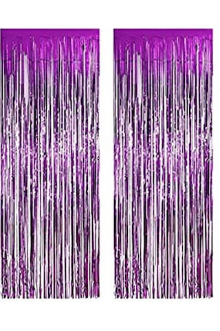 2 Adet Metalize Mor Arka Fon Tüm Yaşlar