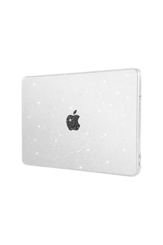 Macbook Uyumlu Neo 13inç A18 Pro A3404 Kılıf Simli Ön Arka Kapak Renksiz
