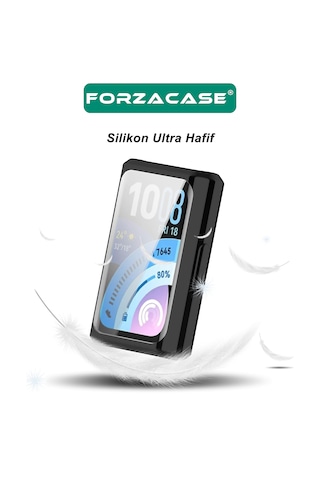 Forzacase Huawei Band 11 Pro İle Uyumlu Önü Kapalı Ekran Korumalı Silikon Kılıf - Fc010