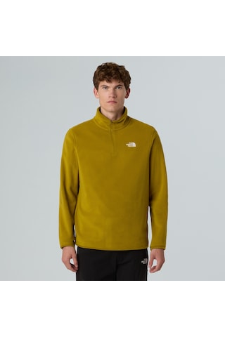 The North Face M Glacıer Fleece 1/4 Zıp Jacket Erkek Polar Nf0a8d0qbog1 Nf0a8d0qbog1 Sar Sari