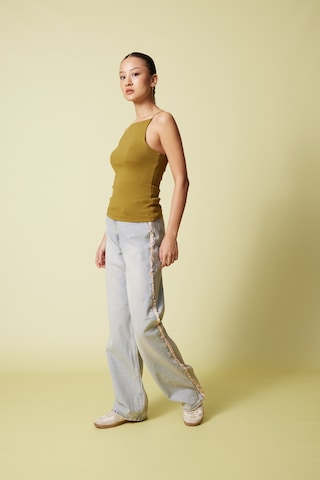 Halter Yaka Top Olive