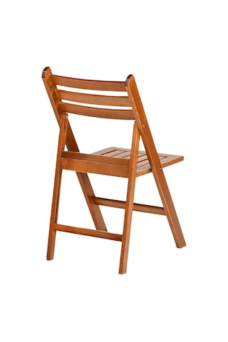 Motoryagmarket Albatros Katlanır Ahşap Bahçe Balkon Sandalyesi Ceviz