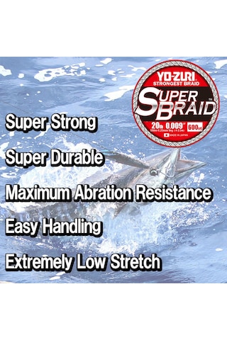 Yo-zuri Süper Örgü 150 Yard Makara Mavi 15 Lb Çizgi
