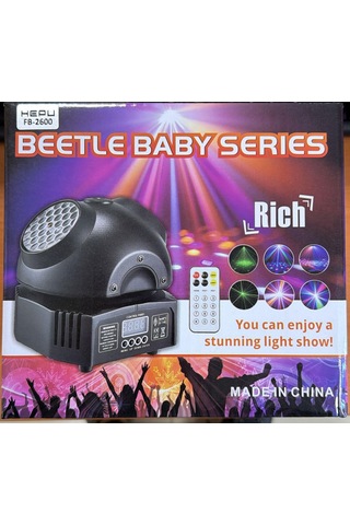 Hepu Fb-2600 Beetle Baby Rich Kumandalı Disko & Parti Işığı Diğer