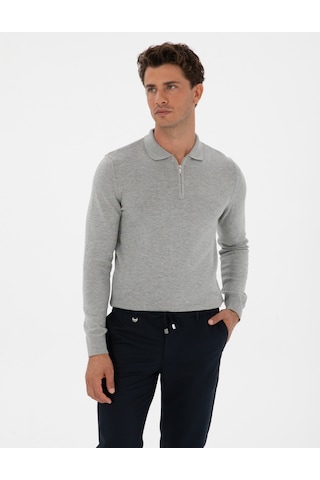 Pierre Cardin Erkek Gri Melanj Kazak /triko 50315406-vr086 Gri Melanj