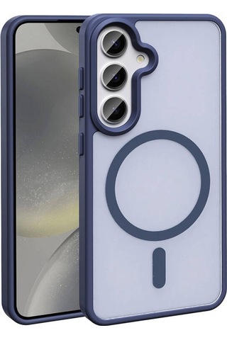 Galaxy S24 Uyumlu Kılıf Magsafe Şarj Özellikli Mat Arka Yüzey Sio Kapak