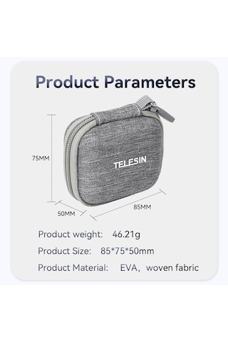 Springsun Telesın Is-hcc-001 Spor Kamera Kılıfı Dijital Kamera Kılıfı Taşınabilir Saklama Çantası Dijital Kamera İçin Koruyucu Çanta Yarı