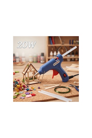 20w Sıcak Silikon Tabancası - Küçük Boy - 7.5 Mm Mum Silikon Uyumlu 20w Sıcak Silikon Tabancası - Küçük Boy - 7.5 Mm Mum Silikon Uyumlu