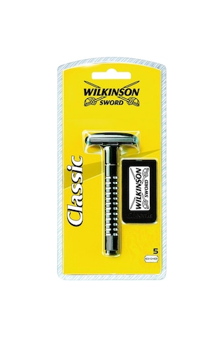 Wilkinson Classic Tıraş Makinesi 5 Adet Jilet Ile Birlikte, Barber's Style 10'lu Jilet Tıraş Seti