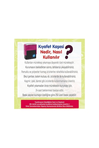 Kaşeciniz Sırdaş 911 Baskı Boyu: 41x16 Kıyafet Kaşesi Okul Kaşesi Öğrenci Kaşesi Kreş-anaokulu-ilkokul Kumaş Elbise Kaşesi Okul Kıyafet Kaşesi Diğer