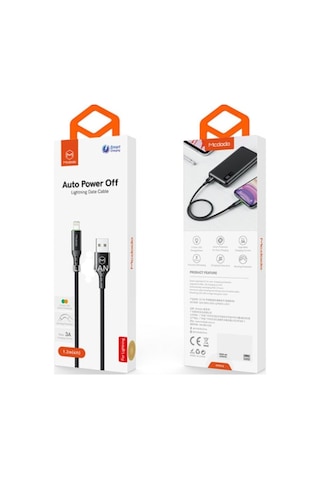 Apple Uyumlu iPad Serisi Akıllı Şarj&data Kablosu-siyah Mc-7410