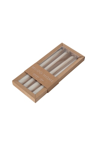 Mudo Home 4lü Şamdan Mum Krem 25cm 512172