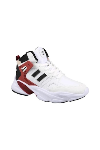 M.p. 232-1014 Mr Erkek Beyaz-bordo Cilt Basketbol Ayakkabı-beyaz Beyaz