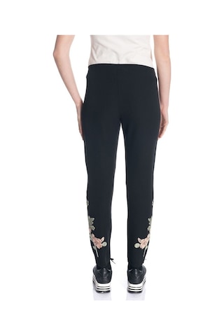Bulalgiy Kadın Siyah Nakış Işlemeli Pantolon - Bga038534