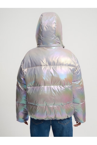 Regular Fit Kadın Mont Gri