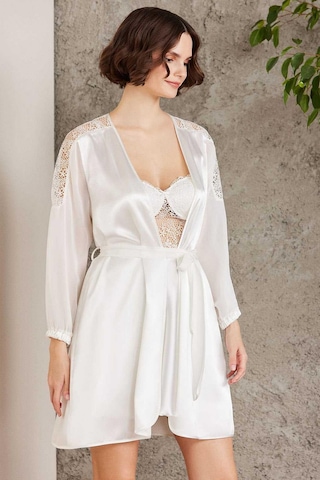 Pierre Cardin 6005 Kadın Saten Dantelli 6'lı Set-ekru Ekru