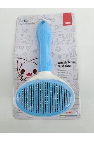 Otomatik Temizlenen Tuşlu Evcil Hayvan Fırçası Kedi Köpek Tüy Tarak