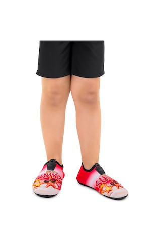 Kiko Kids Summer Havuz Plaj Kız Çocuk Deniz Ayakkabısı 7531 Kırmızı Kırmızı