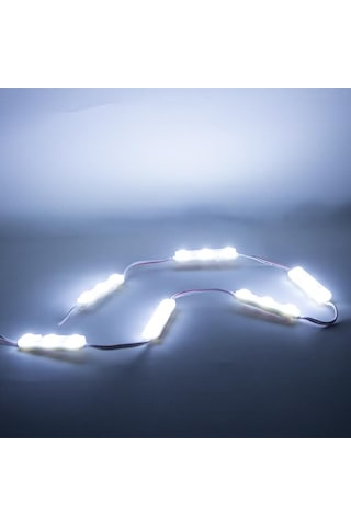 12v Parmak Lamba 3-ledli Samsung Led Beyaz 75 15 Mm