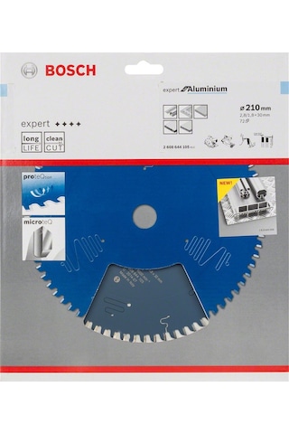 Bosch Expert Serisi Alüminyum İçin 210x30 mm 72 Diş Daire Testere Bıçağı - 2608644105