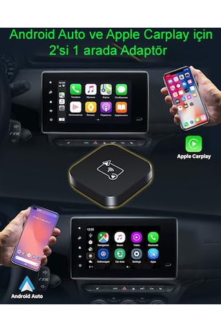 Magazashop Kablosuz Görüntü Aktarım Car Play Adaptörü Apple Ve Android Cihazlar Için Diğer