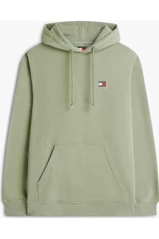 Tommy Hilfiger Tjm Regular Badge Erkek Yeşil Hoodie-16112