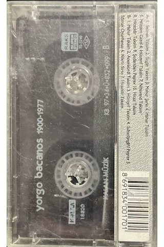 Plak Değildir Kaset Tir Yorgo Bacanos 1900-1977 Kaset