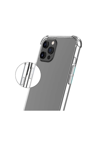 Apple Uyumlu iPhone 14 Pro Max Uyumlu Zore Nitro Anti Shock Silikon-renksiz Renksiz -