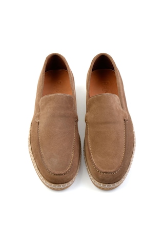 Bambi Bej Leather Erkek Espadril E01079709502 Bej