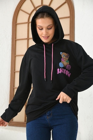 Altamira Unisex Barrow Baskılı Oversize Kapşonlu Sweatshirt 001