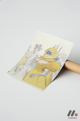Toulouse-lautrec Vintage Afiş, Çerçevesiz Yüksek Kalite Duvar Afişi - Sanatsever Hediyesi
