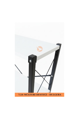 Anka 5 Raflı Çiçek Standı - Çok Amaçlı Bitki Rafı - Beyaz