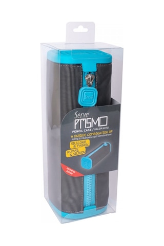 Serve Prismo Sl-Ply Kare Kalem Çantası Fosforlu Mavi