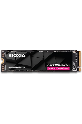 Kıoxıa Pcıe M2 1tb Exceria Pro G2 Nvme Gen5 14400/12700 Mb/sn Ssd Lve10z1t02g8 1