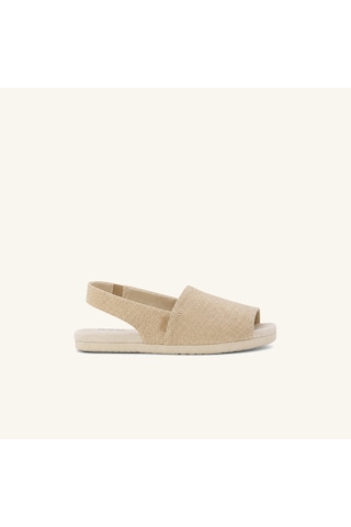 10023065 Champagna Espadril Kadın 10023065 Toms Alpargata Champagne Tonal Sparkle Woven Açık Bej