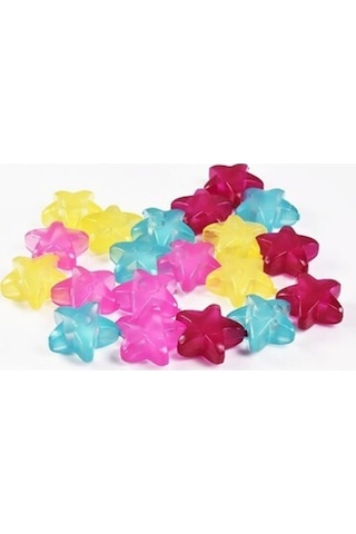 Nakres Kristal ve Yıldız Tasarım Buz Küpleri 15'li Bitmeyen Buz Kalıbı Buz Küpü Çok Renkli