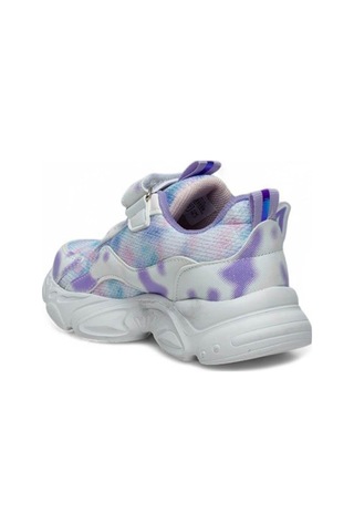 Alessio 034-25 Simli Kelebek Kız Çocuk Sneaker Beyaz Lila 26-30 Beyaz