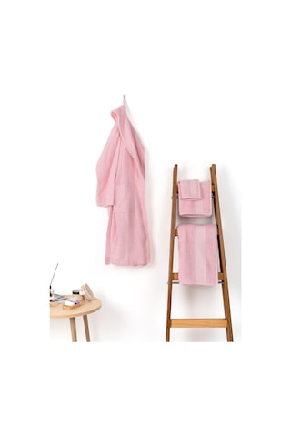 Soley Minerva %100 Pamuklu 2'Li El  -  Yüz Havlusu Seti Pembe 50 x 90 Pembe