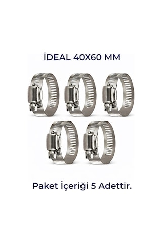 Hortum Kelepçesi 5 Adet 40x60' Lık