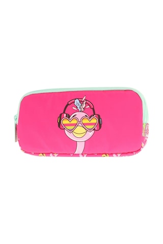 Kaukko Kids Üç Bölmeli Pembe Yeşil, Unicorn Baskılı, Kız Çocuk Okul Kalemliği - L8235 Yeşil - Kırmızı
