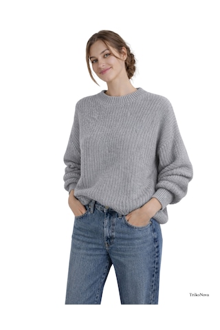 Trikonova Oversize Triko Kazak Gri
