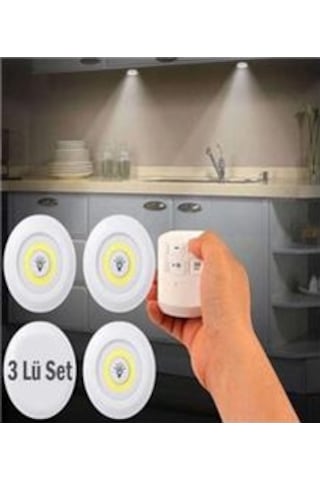Elitled 3lü Kumandalı Pilli Spotled
