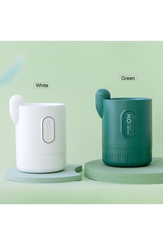 Agoodshop 330ml Renkli Kaktüs Sis Nemlendirici Esans Yağı Difüzörü - Sessiz Ve Otomatik Kapanma - Ev Ve Ofis İçin İdeal