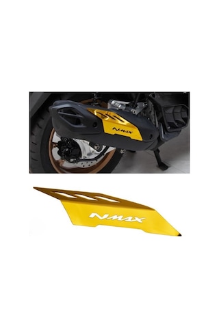 Nmax Techmax 125/155 2021-2026 Egzoz Koruma Aksesuar Kapak Gold Sarı Renk Gold
